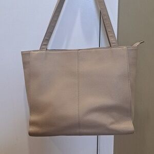 Befen Classic Beige Leather Tote Bag - Women